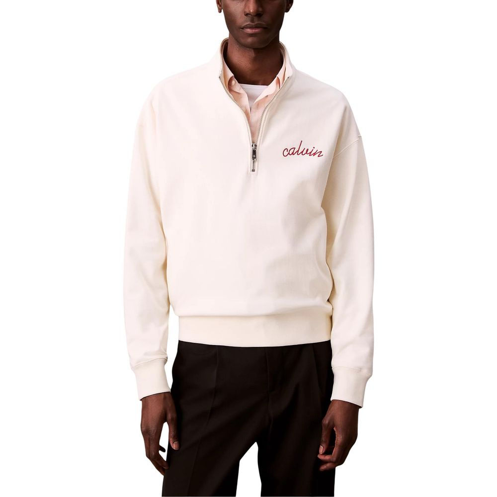 White Cotton Sweatshirt