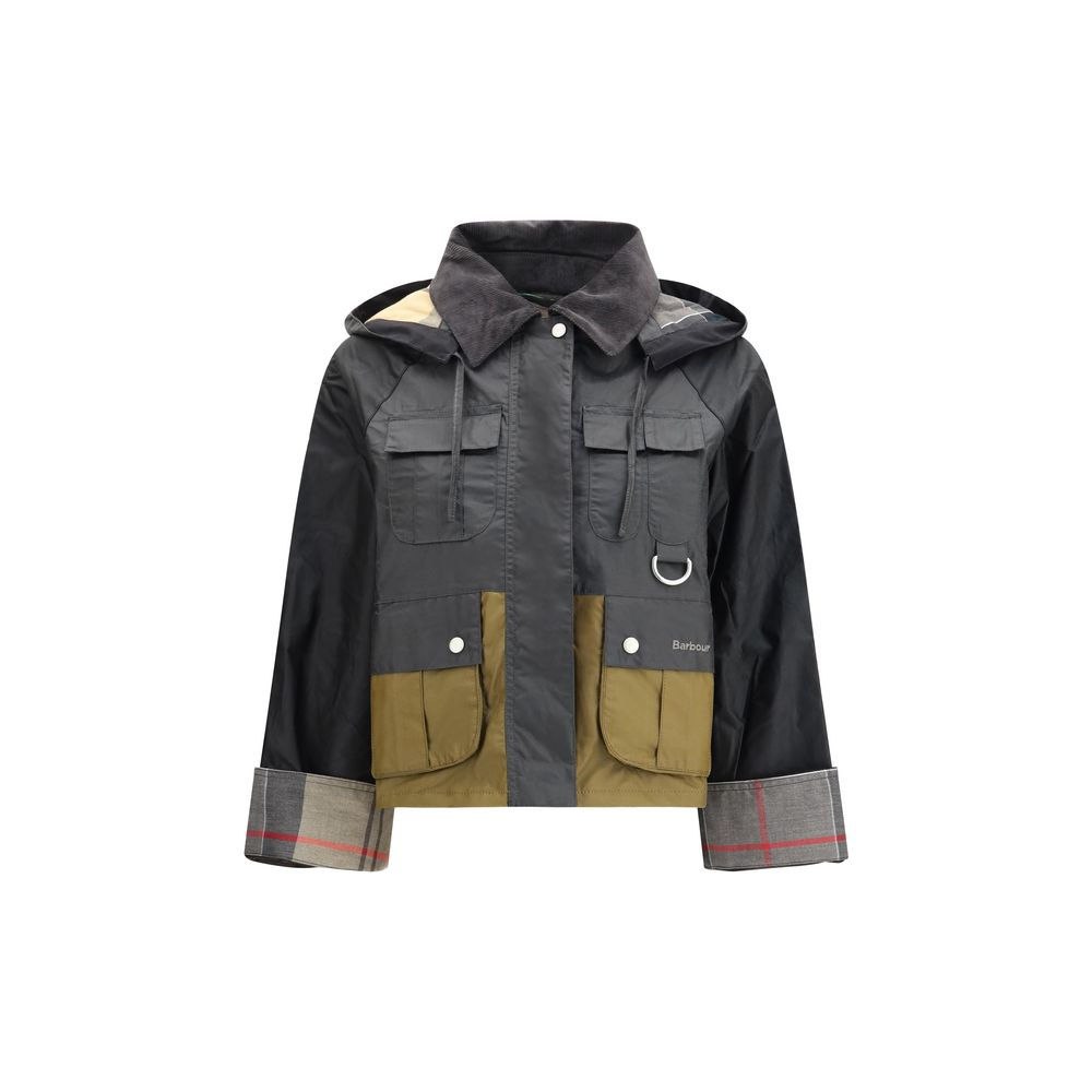 Black Cotton Full-Length Jacket