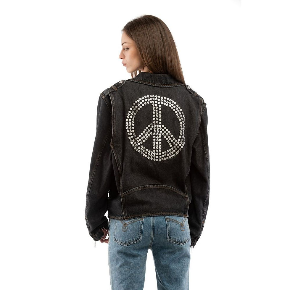 Thumbnail: Multicolor Cotton Denim Jacket