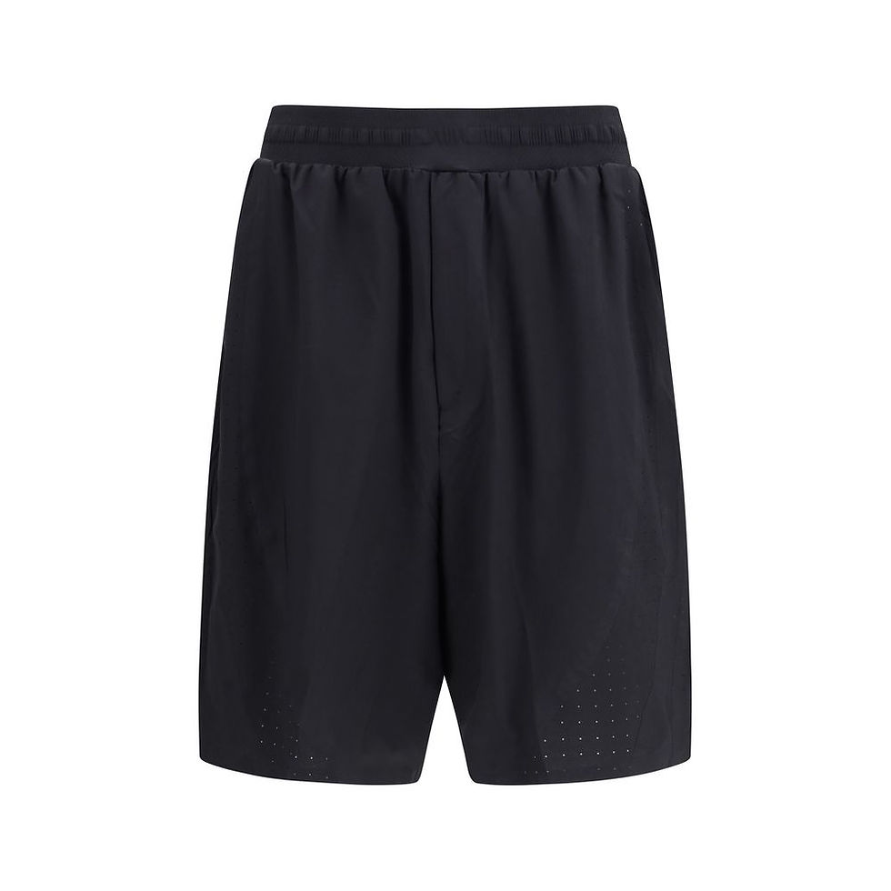 Thumbnail: Black Polyester Bermuda Shorts