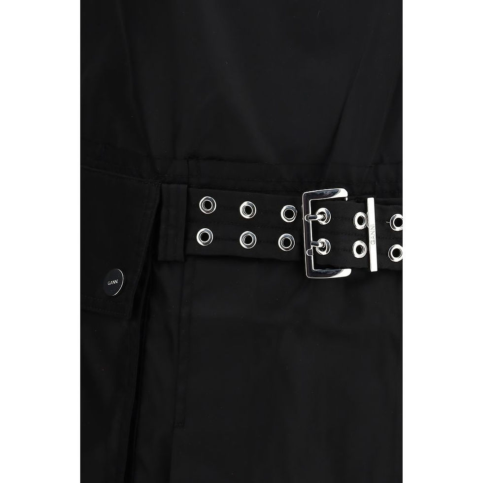 Thumbnail: Black Recycled Polyamide Casual Dress