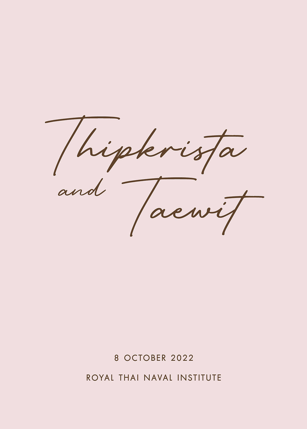Khun Thipkrista & Khun Taewit
