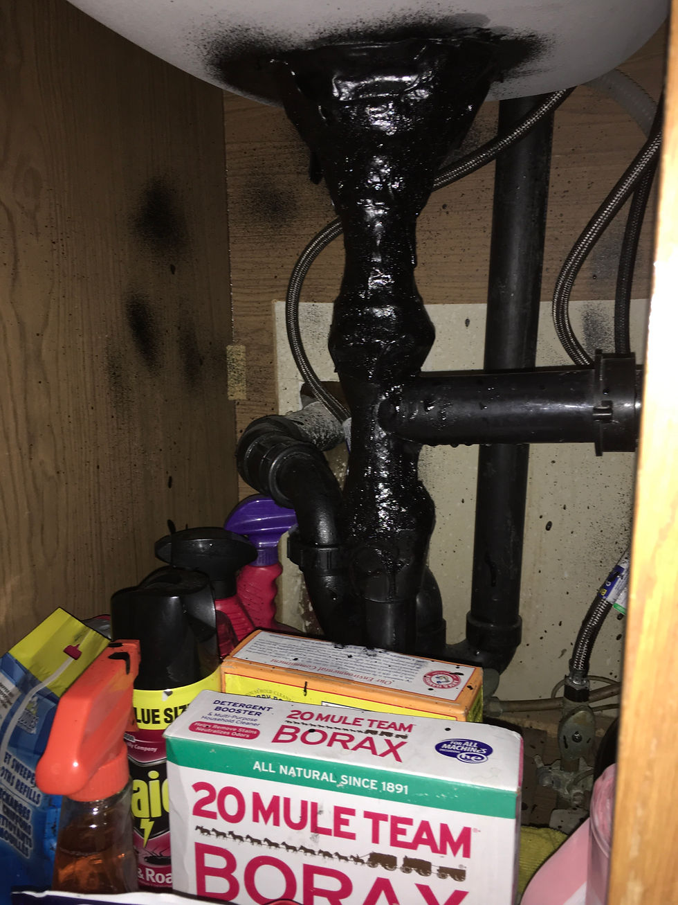 Bad plumbing drain under kitchen sink