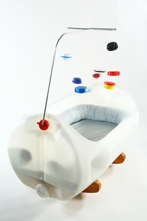 plastic barrel crib