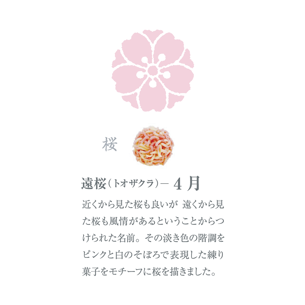 サムネイル： wagashi ハンカチ　1月～4月