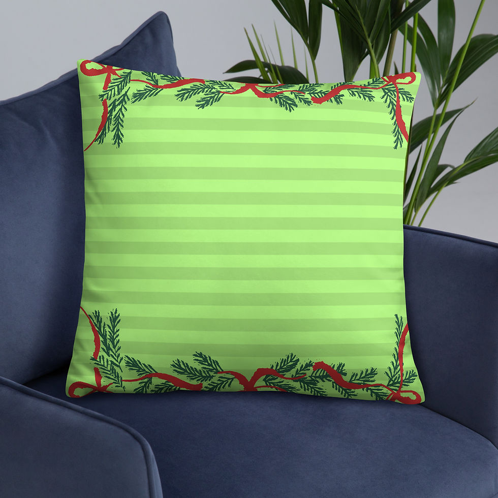 Thumbnail: Holiday Decorative Pillow- Festive Pillow