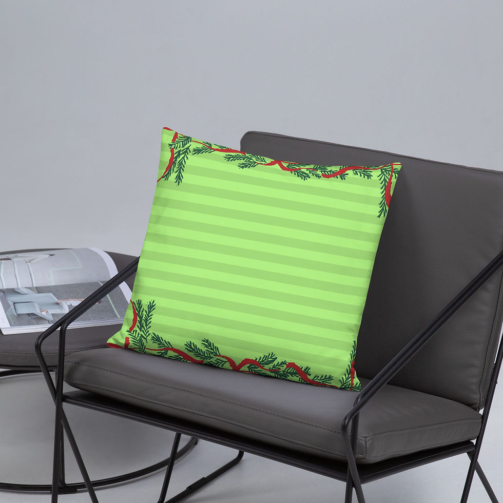 Thumbnail: Holiday Decorative Pillow- Festive Pillow