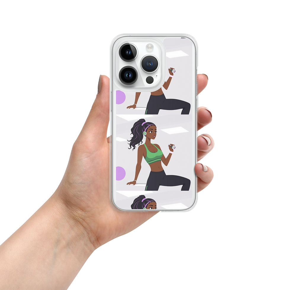 Miniature : Clear Case Fitness Girl iPhone® Case