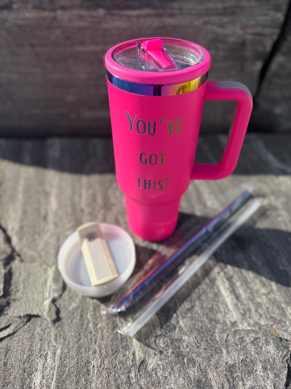 Miniature : You  Got This! Motivational 40 oz Tumbler with Handle