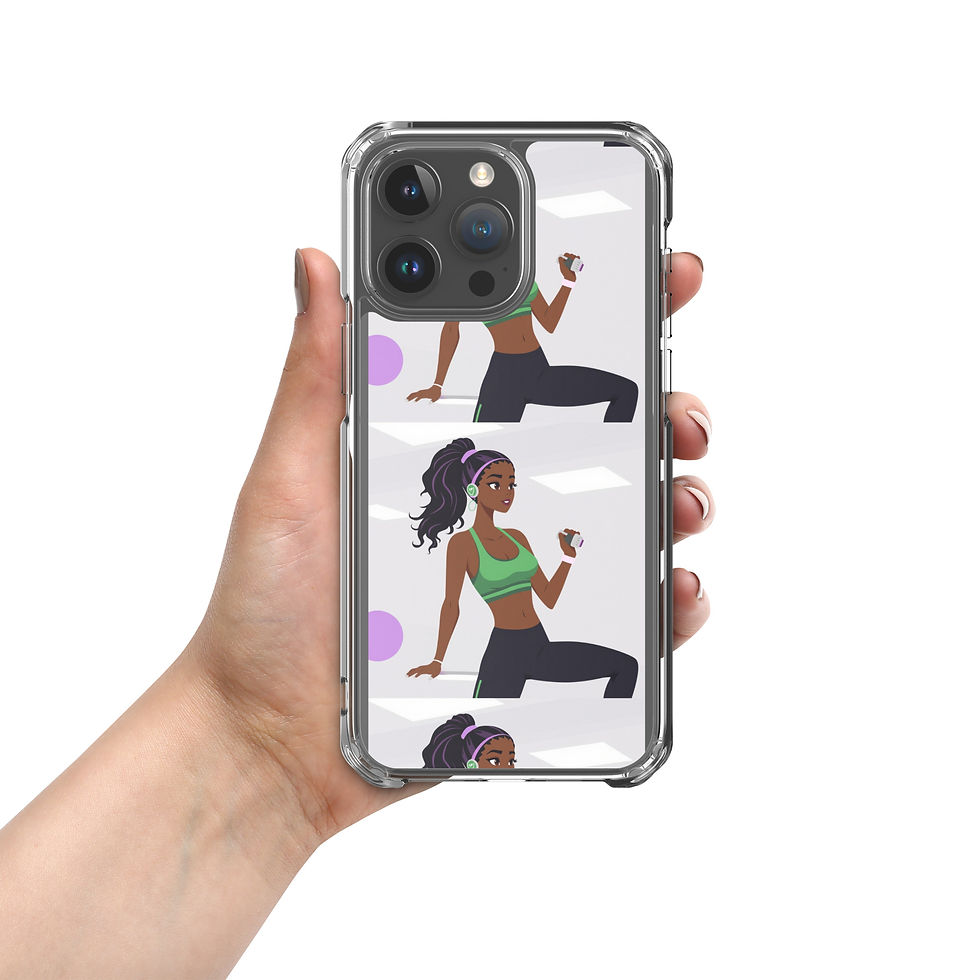 Miniature : Clear Case Fitness Girl iPhone® Case