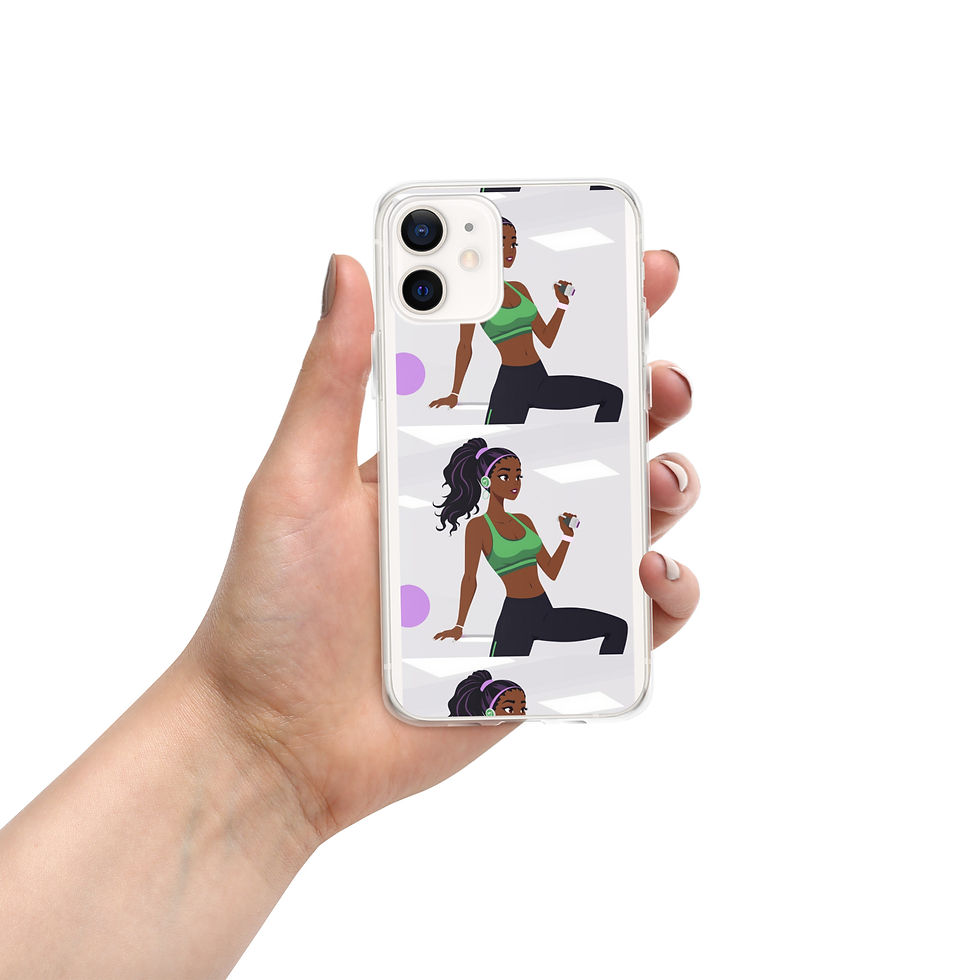 Miniature : Clear Case Fitness Girl iPhone® Case