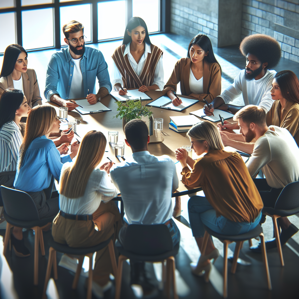 Supportive group gathering to uplift one another
