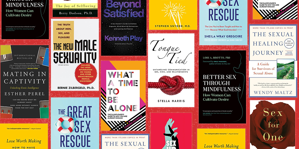 Educating yourselves together can be a powerful and non-intimidating way to open a dialogue about your changing sexual needs.