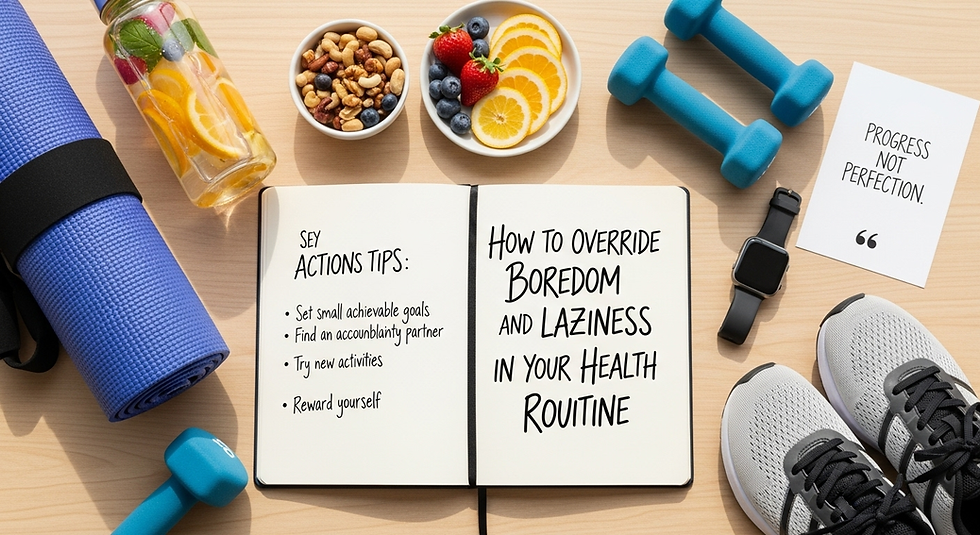 How to Override Boredom and Laziness in Your Health Routine