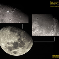 LUA e detalhe das crateras