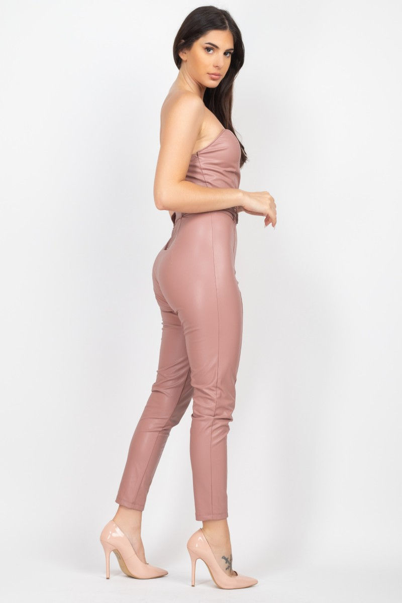 Miniatura: Kailel Faux Leather Playsuit