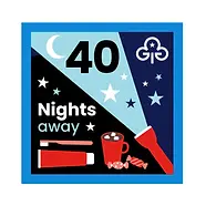 Nights away woven badge - 40 nights