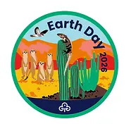 Earth Day 2026 woven badge