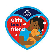 Girl's best friend dog badge