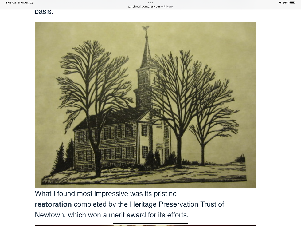 Thumbnail: Newtown CT Meeting House c 1812