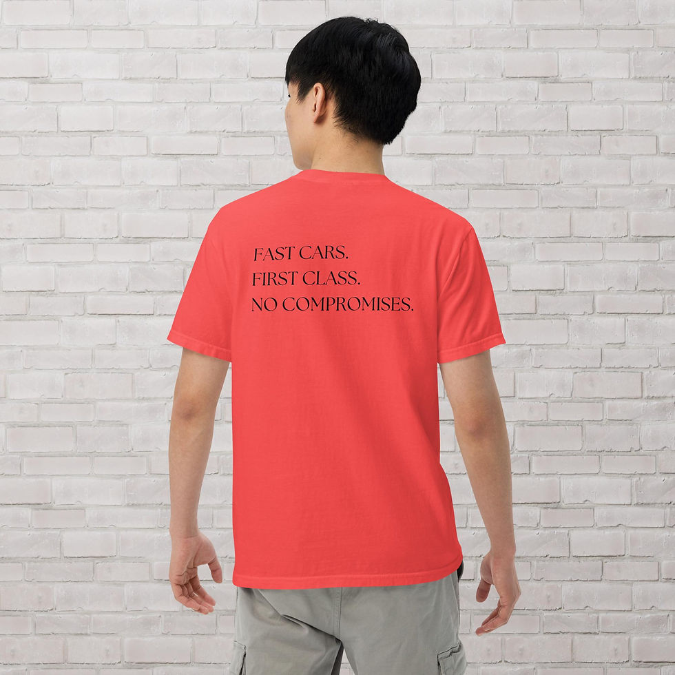 Thumbnail: Fast Cars. First Class. Unisex heavyweight t-shirt