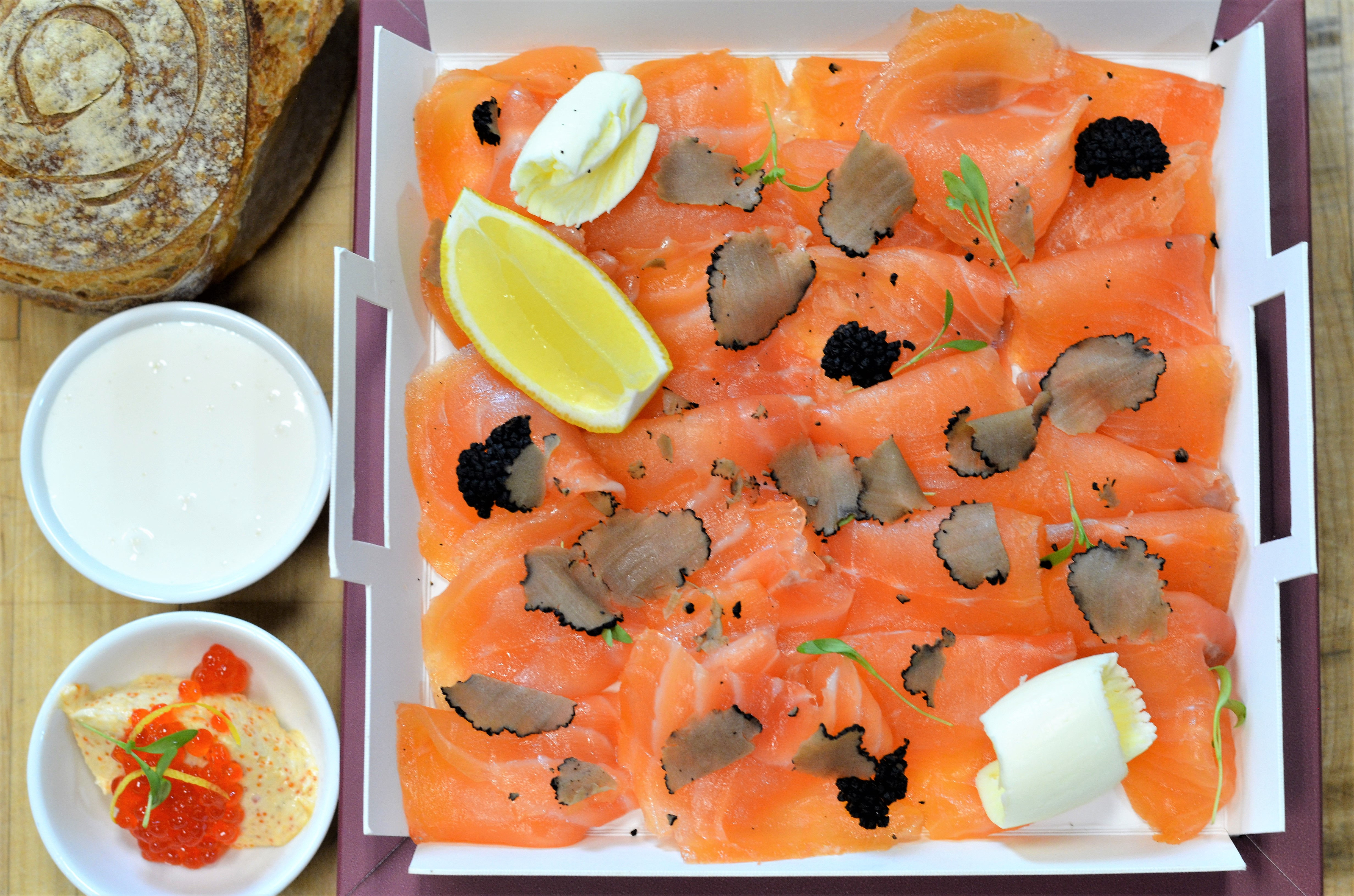 Truffled House-Smoked Salmon Platter