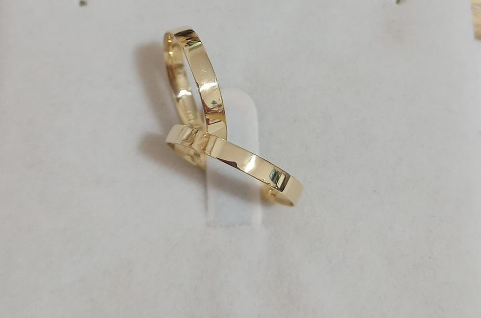 Miniatura: Par /ouro 18k /3MM/3G