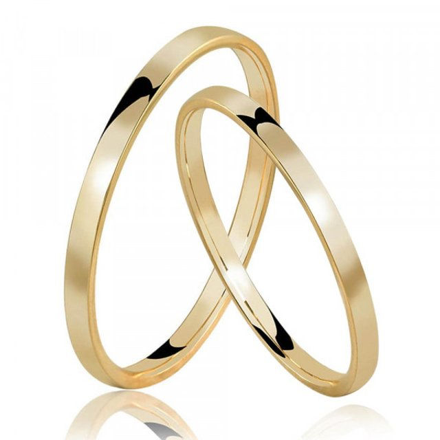 Miniatura: Par/ouro 18 k/2 m m reta 2  g