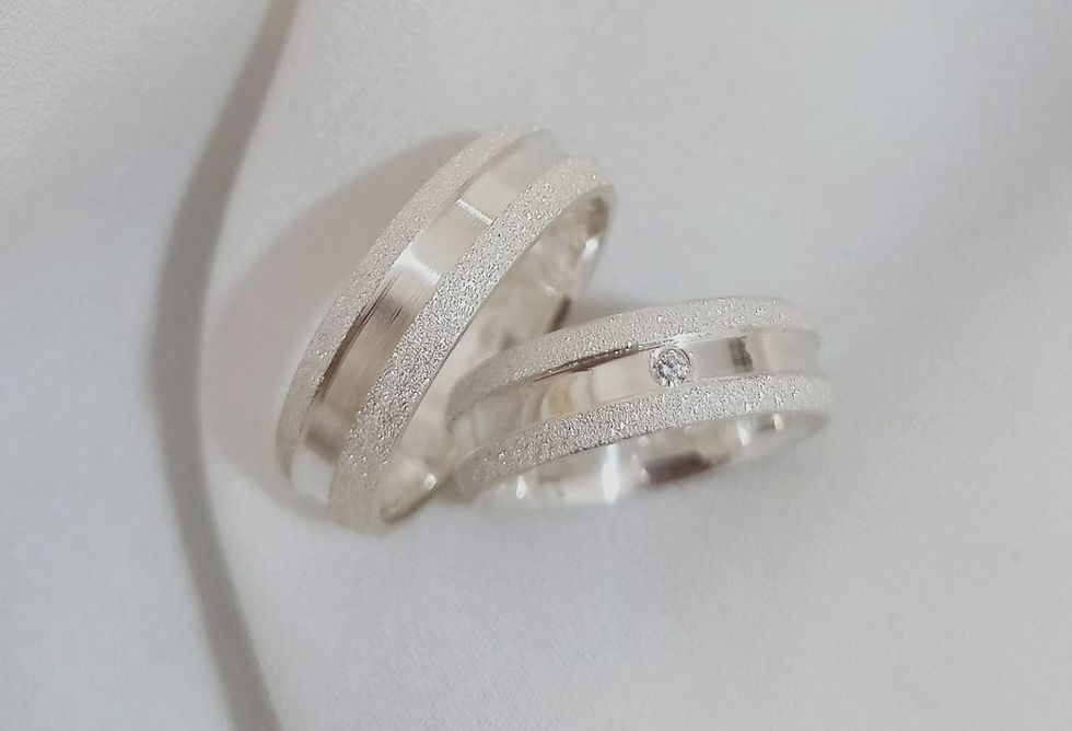 Miniatura: Par 6 mm modelo exclusivo prata 950