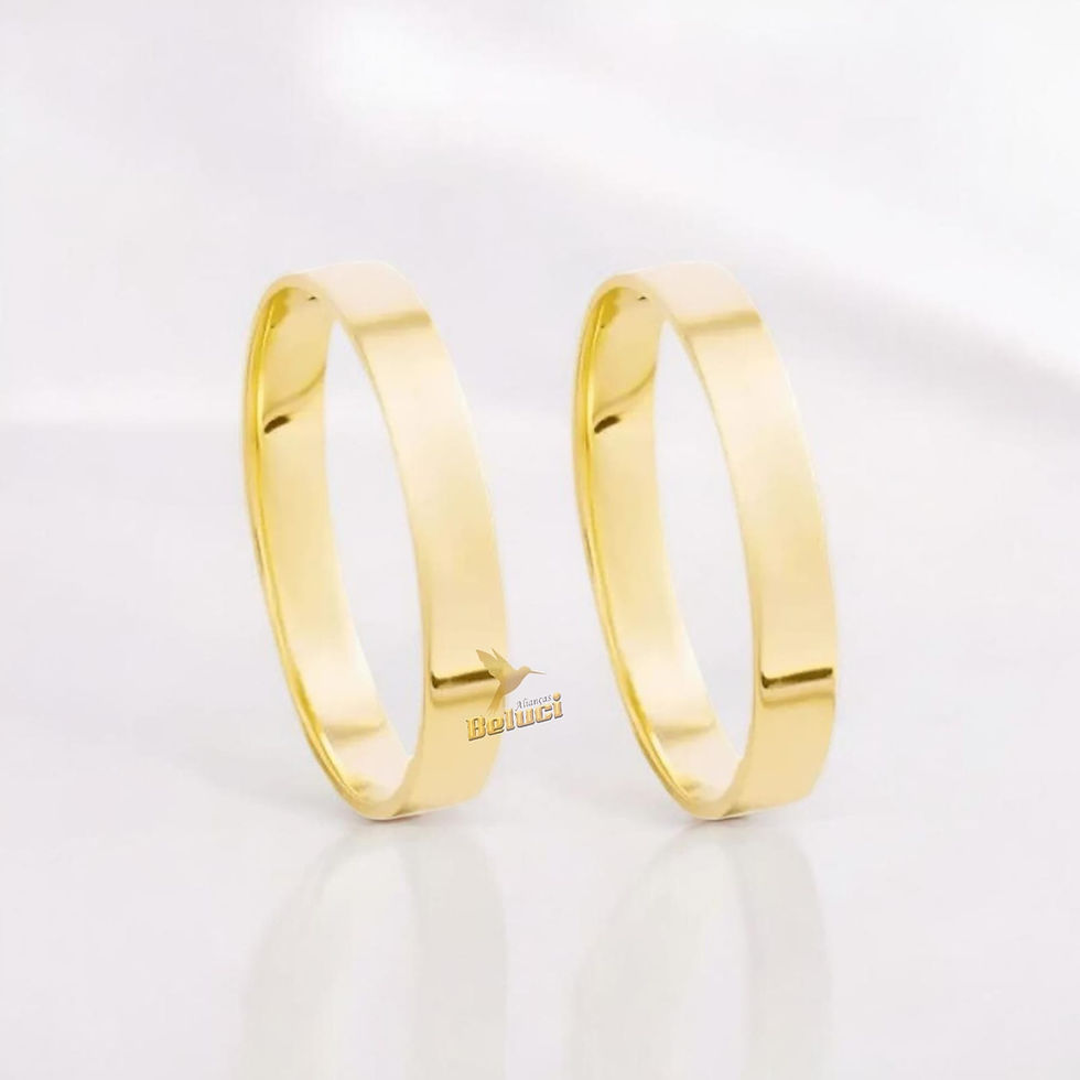 Miniatura: Par /ouro 10k /3 mm 3 g reta