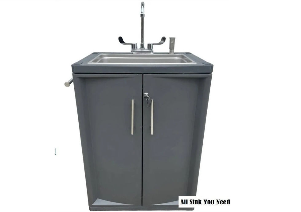 Portable Sink Handwashing, Hot and Cold Water, Self Contained. Hook-sneck 2023