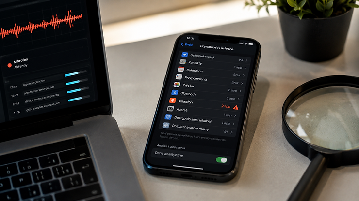 Image 1: podsłuch na iPhone bez jailbreaka analiza telefonu Apple ID iCloud lokalizacja