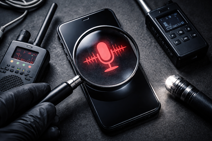 Image 1: podsłuch w telefonie – analiza telefonu pod kątem spyware