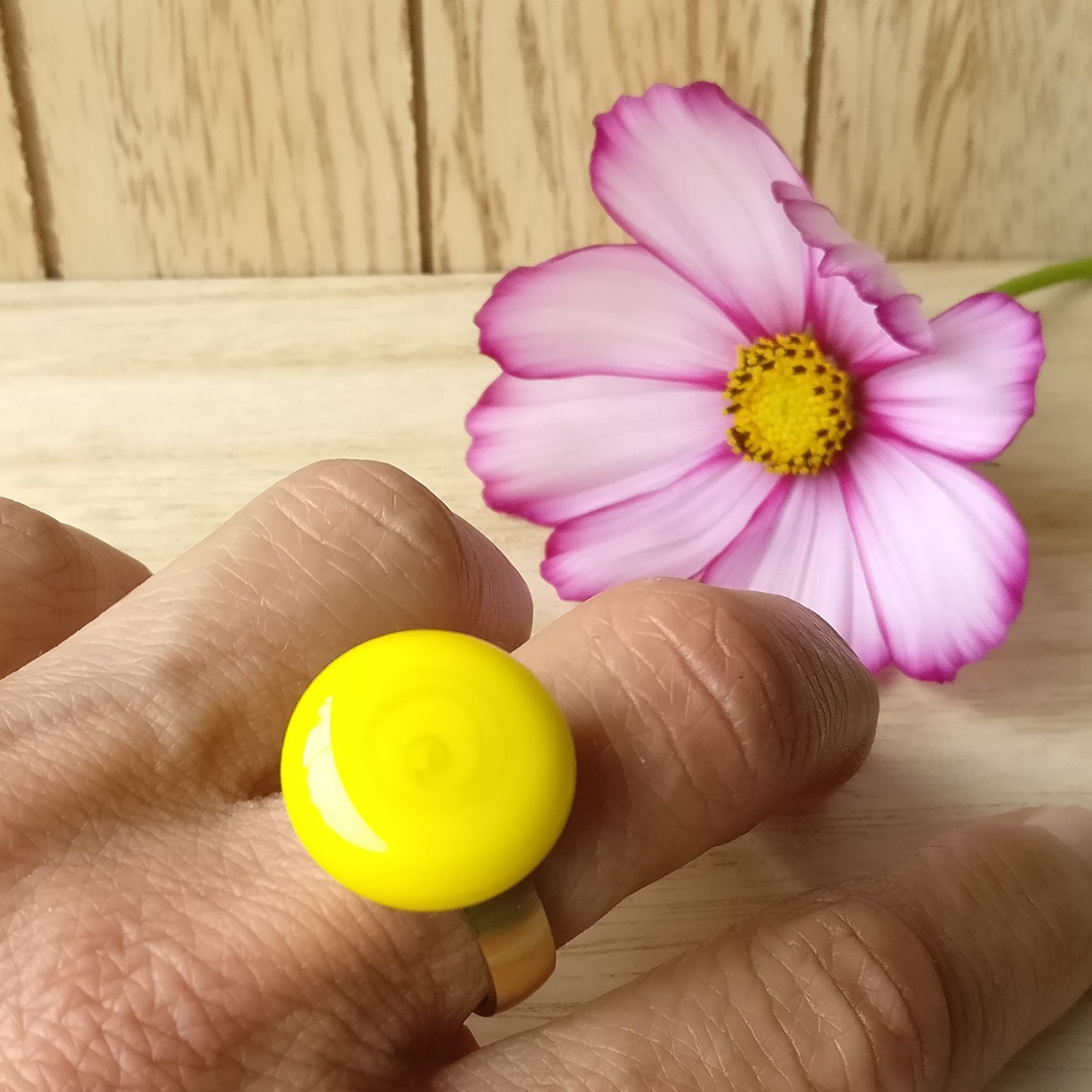 Volle top citrusgeel 18mm