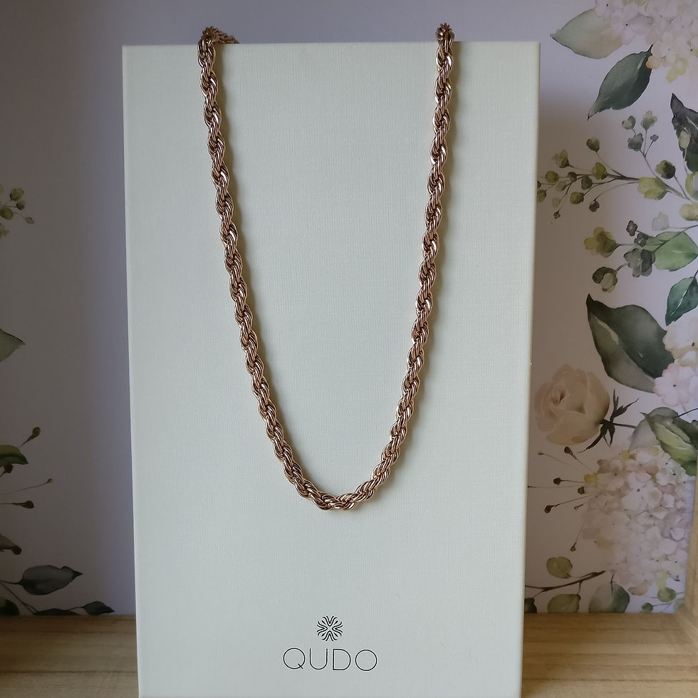 Thumbnail: Qudo ketting Calcara rosé goud
