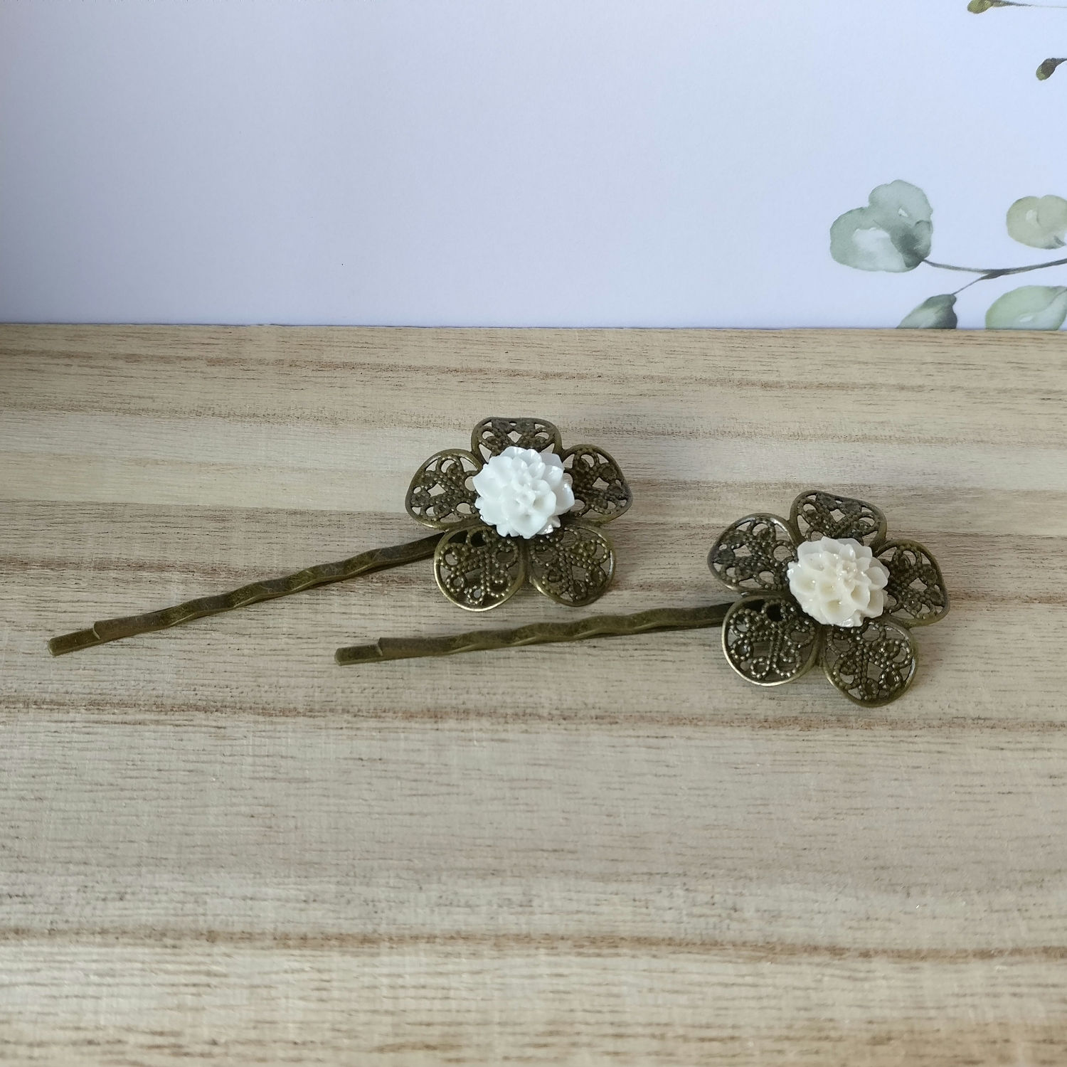 Haarspeld chrysant 10mm