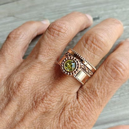 Thumbnail: Qudo ring Punto rosé goud