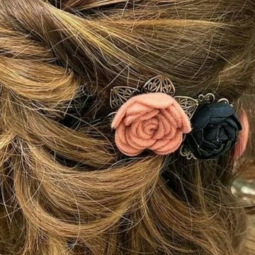 Thumbnail: Haarspeld roos oker