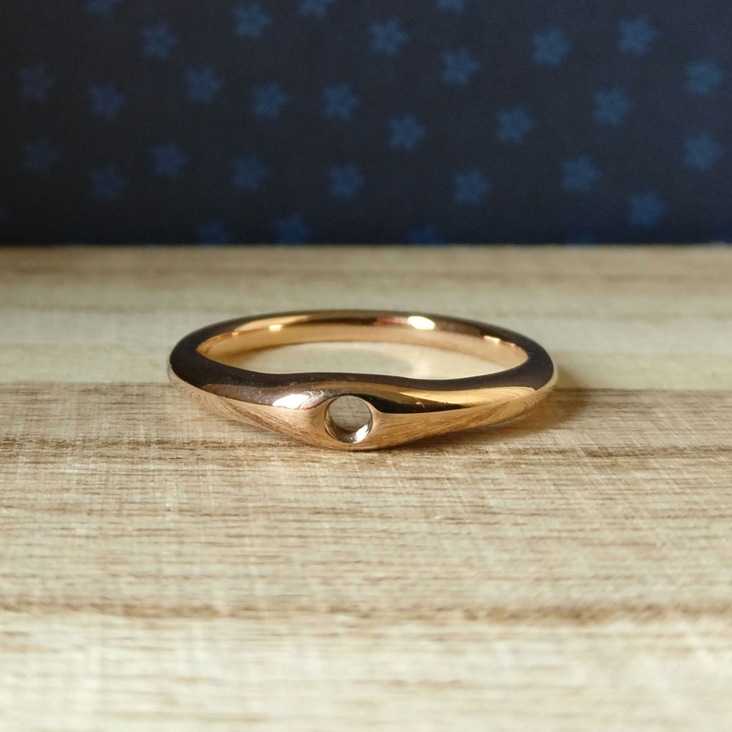 Qudo basisring fine rosé goud