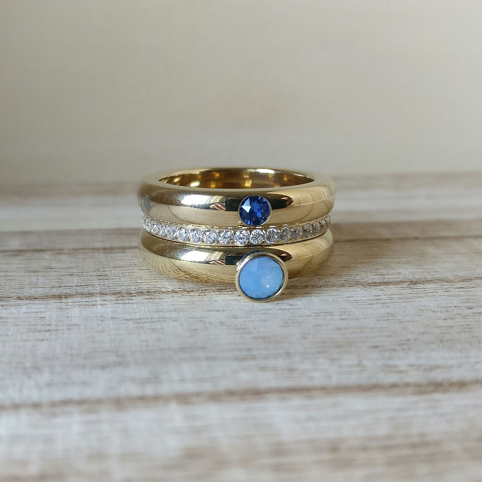 Thumbnail: Qudo top bottone G air blue opal
