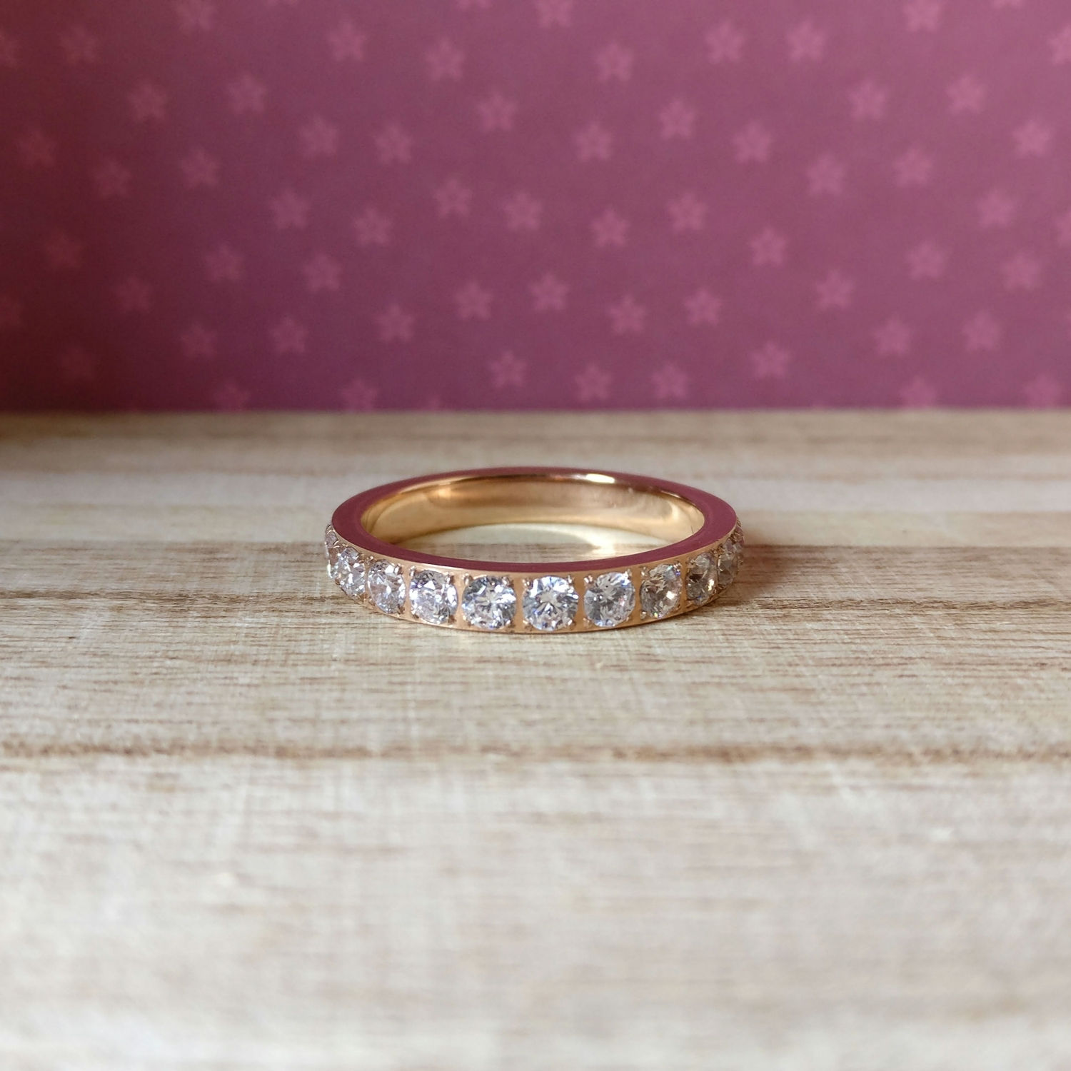 Qudo tussenring Eternity big rosé goud