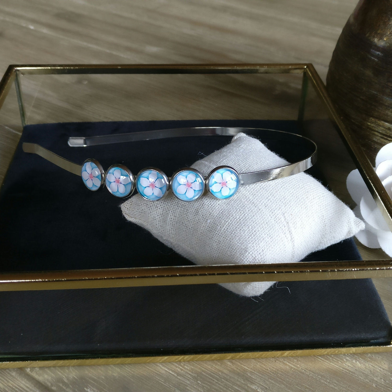 Diadeem S lichtblauw