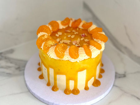 Frische Sommertorte mit Mandarinen