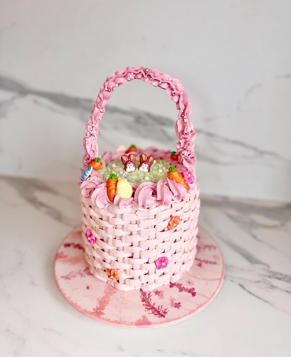 Osterkörbchen-Torte 🐰🌸