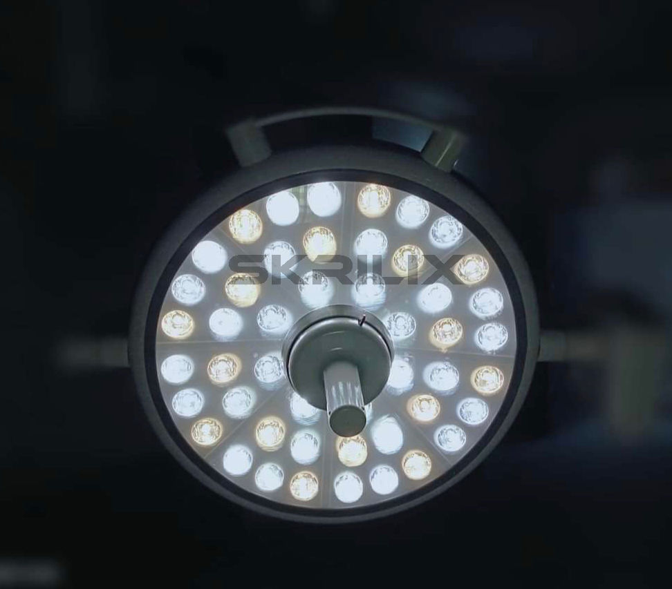 Thumbnail: High-resolution image of a Mobile LED OT Light, featuring its lightweight, portable design and advanced LED technology, ideal for easy positioning and optimal lighting during surgeries, ensuring precise visibility and reducing shadows in the operating room.