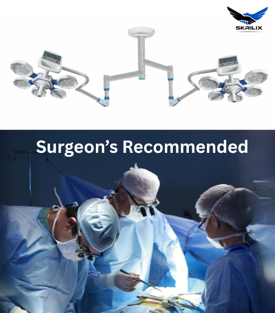 Thumbnail: Double Dome LED OT Surgical Light – 90+90 LED Operating Theatre Light