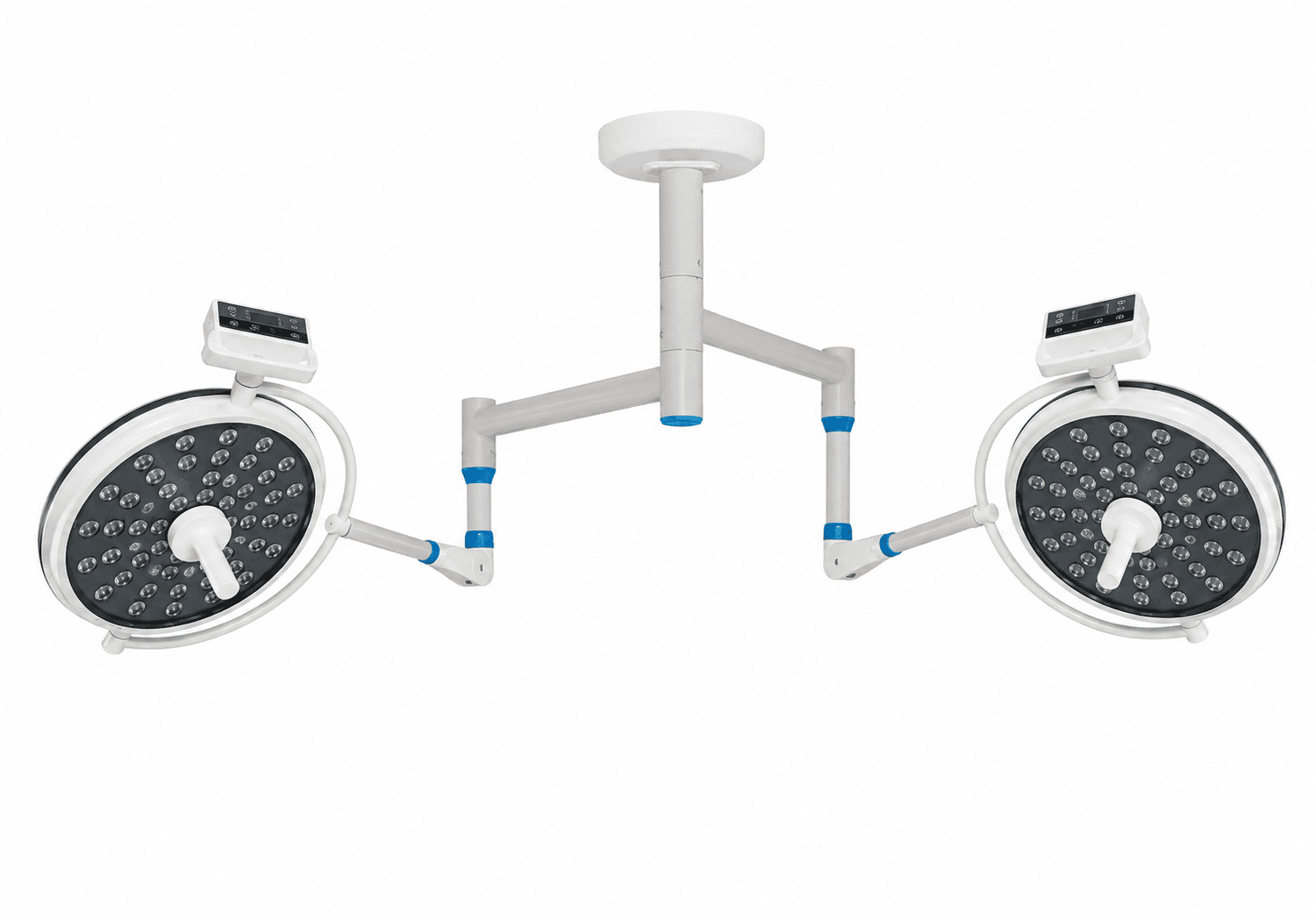 Double Dome LED Surgical OT Light | Ceiling Mounted Shadowless Operating Light