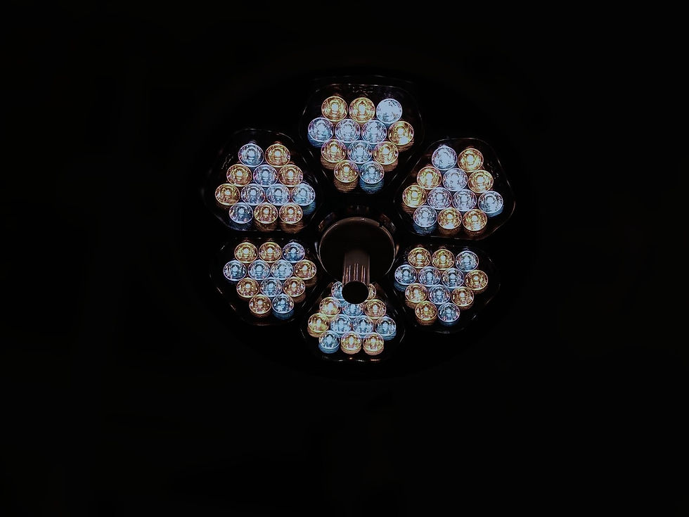 Thumbnail: High-resolution image of a Single Dome LED OT Surgical Light, highlighting its compact dome and adjustable brightness, designed to provide optimal illumination with minimal shadowing for improved accuracy in the operating room.