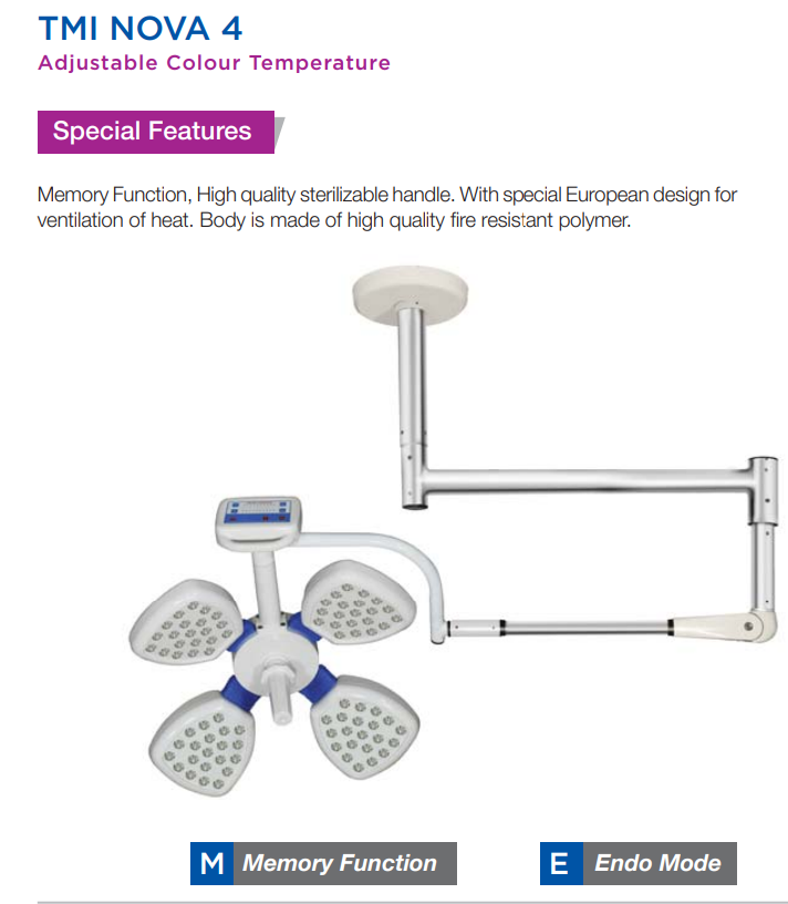 थंबनेल: Detailed image of a Single Dome LED OT Surgical Light, showcasing its single-dome configuration and bright LED array, engineered to deliver clear, even lighting for enhanced precision and visibility during surgeries.