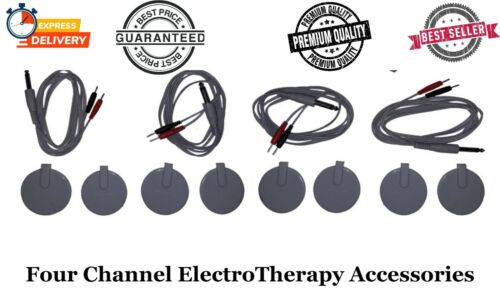 Thumbnail: Image of a 4-Channel TENS (Transcutaneous Electrical Nerve Stimulation) Machine, showcasing its multi-channel control panel and electrode placement options, designed for versatile pain relief and muscle stimulation through electrical impulses in therapeutic settings.